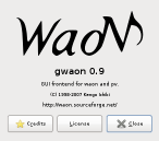 gwaon 0.9, about window